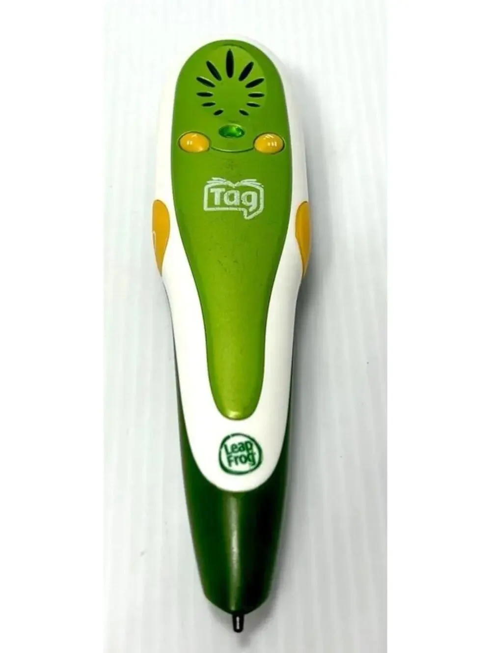 LeapFrog Tag Reading System Pen Green White Handheld Educational Toy GUC
